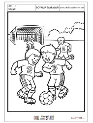 Futbol boyama sayfaları